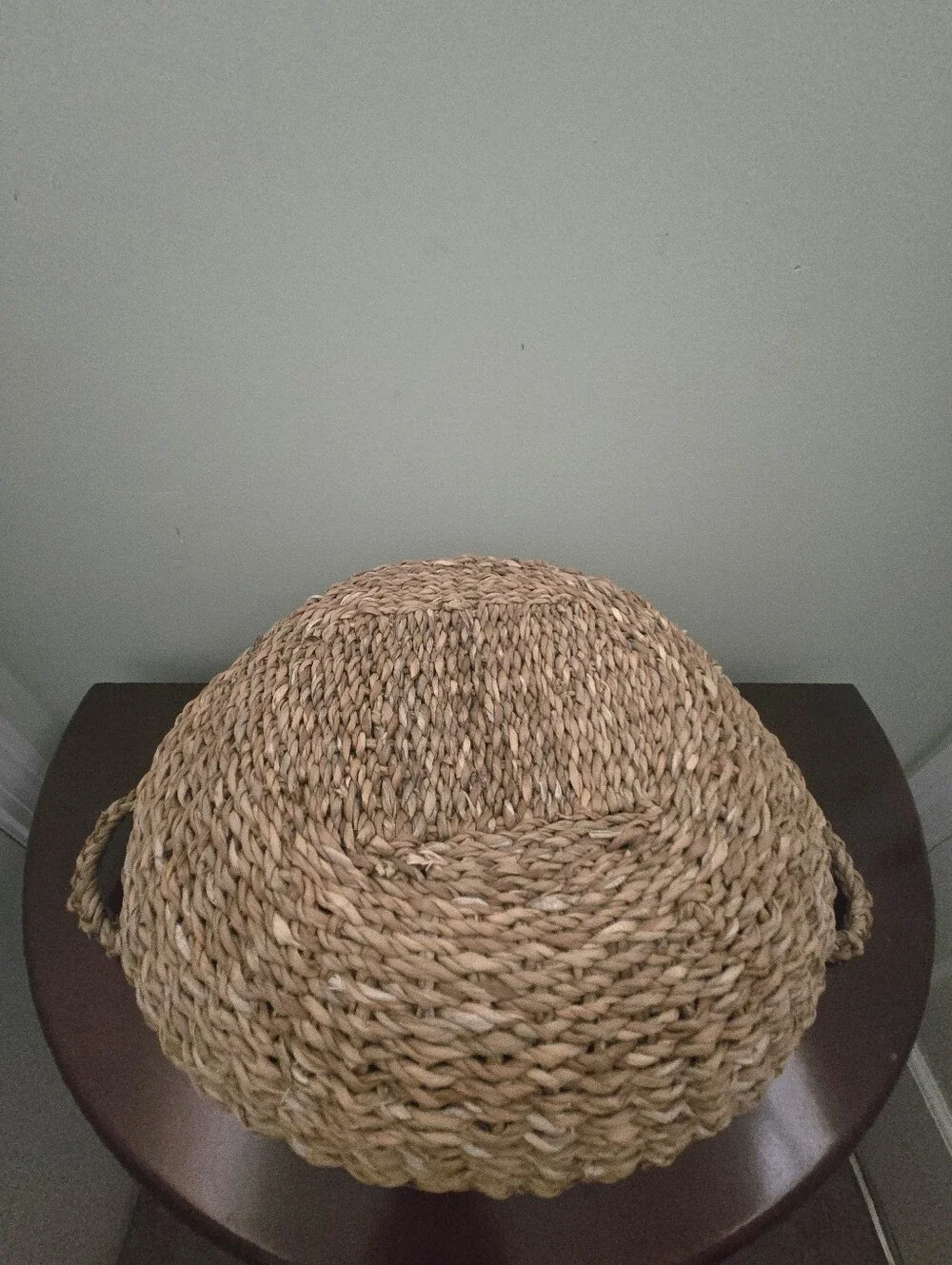 Napa Home and Garden Seagrass Shallow Baskets With Handles Set of 3 NWT
